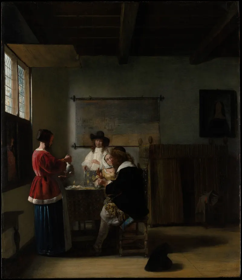 The Visit, Pieter de Hooch (1629 to 1684)