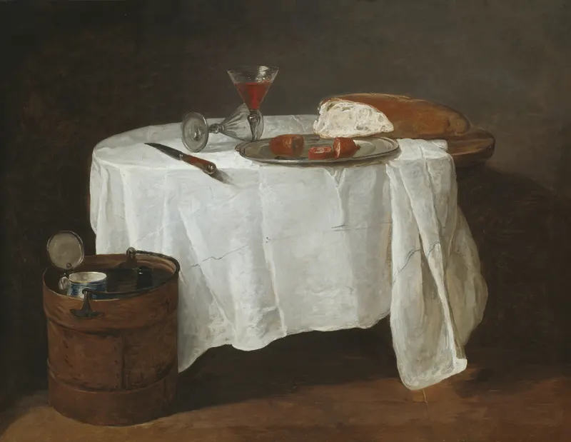 The White Tablecloth, Jean Siméon Chardin (1699 to 1779)