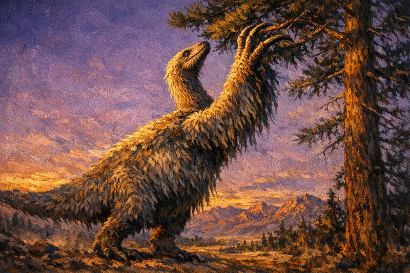 Therizinosaurus cheloniformis, Museum Paleoart, Thunder Lizards