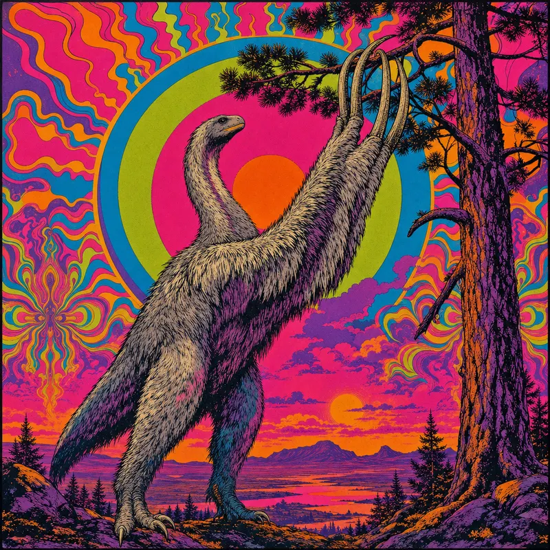 Therizinosaurus cheloniformis, Neon Pop, Thunder Lizards