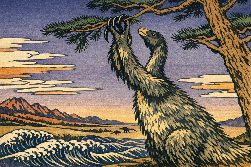 Therizinosaurus cheloniformis, Ukiyo-e, Thunder Lizards