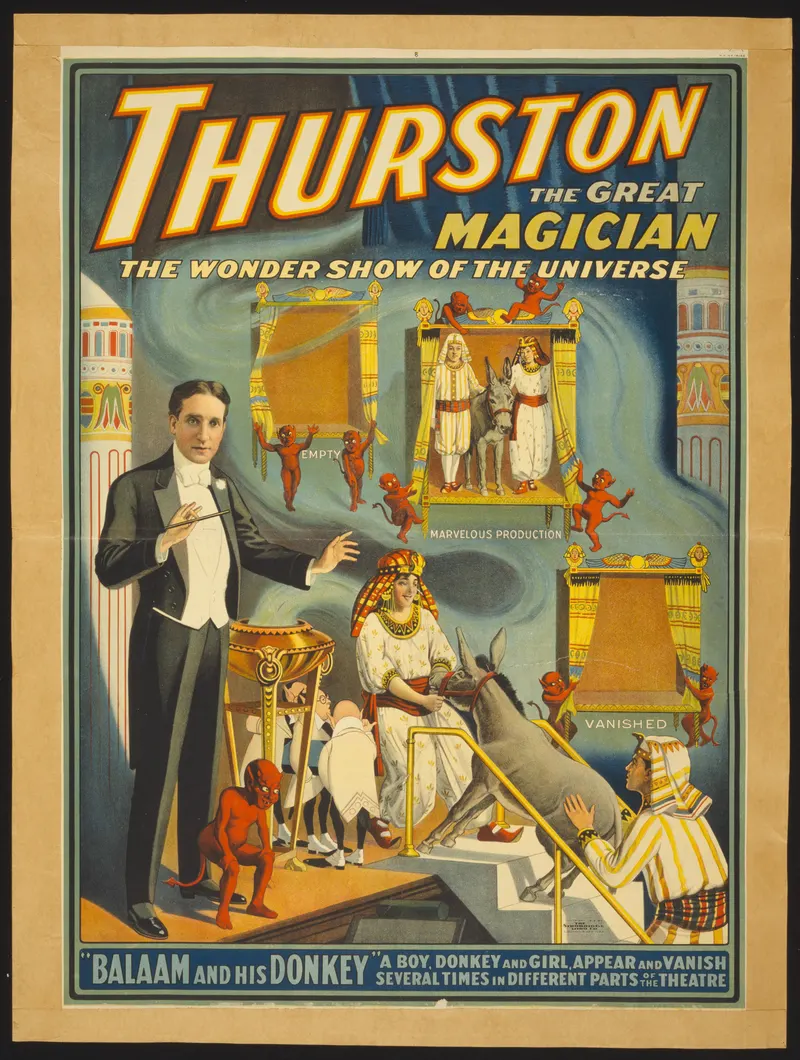 Thurston — Balaam and His Donkey, Strobridge Litho. Co. (Cincinnati & New York)