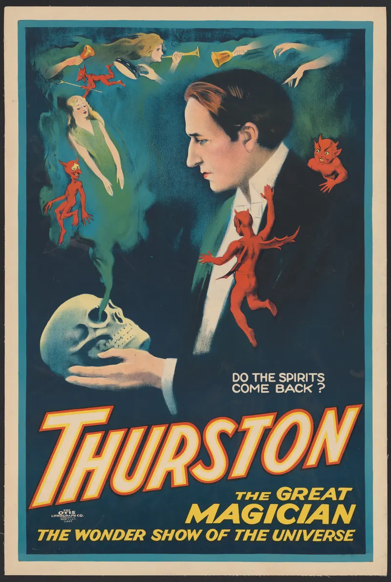 Thurston — Do the Spirits Come Back? (Otis variant), Otis Lithograph Co. (Cleveland)