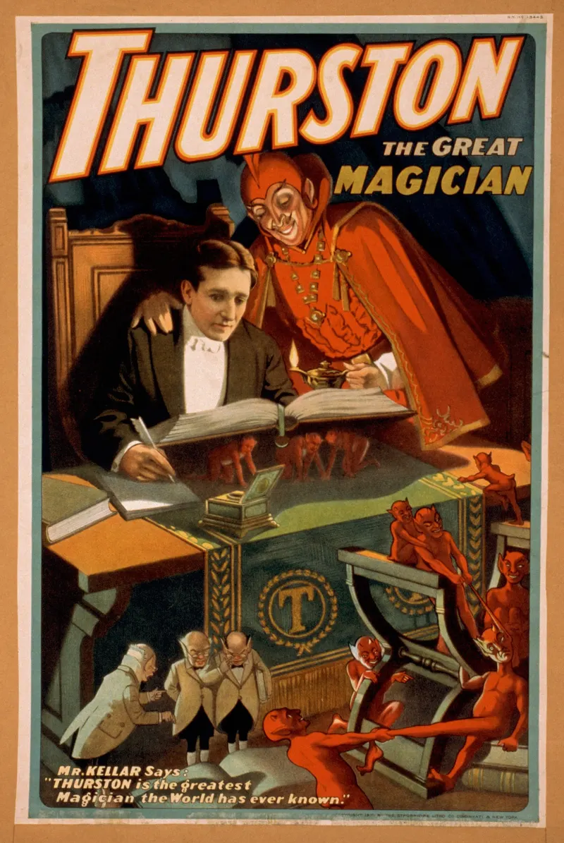 Thurston the Great Magician, Strobridge Litho. Co. (Cincinnati & New York)
