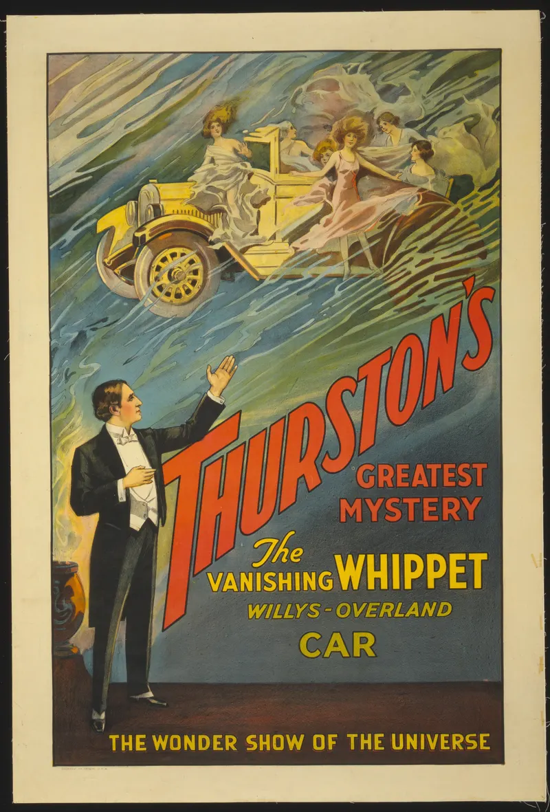 Thurston’s Greatest Mystery — The Vanishing Whippet, Unattributed American litho