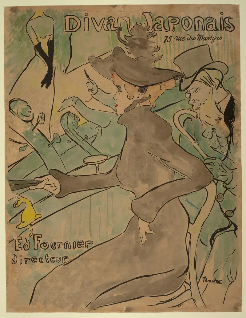 Divan Japonais, Henri de Toulouse-Lautrec (1864 to 1901)