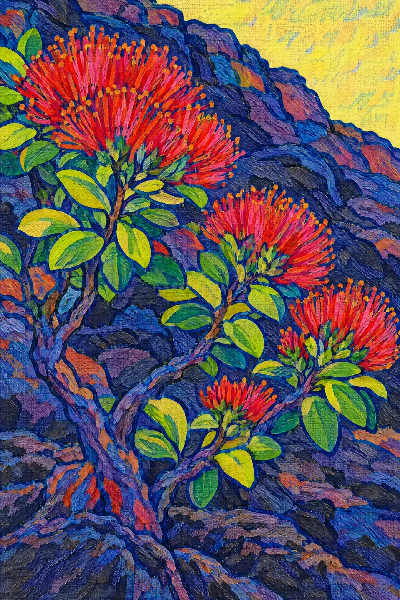 Lehua on New Lava, Painted Agency