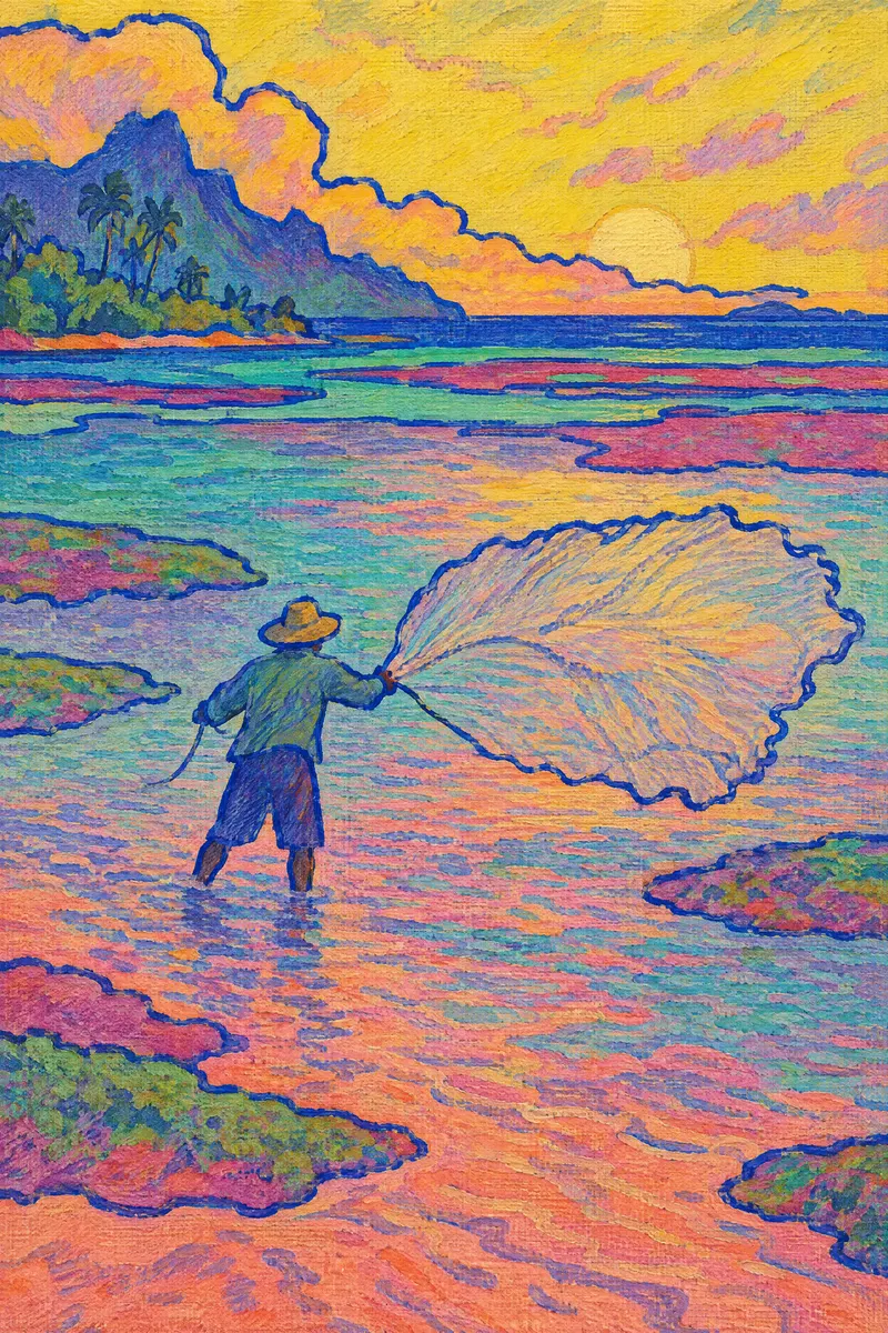 The Throw Net, Painted Agency