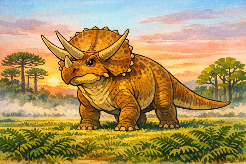 Triceratops horridus, Golden Age Cel, Thunder Lizards