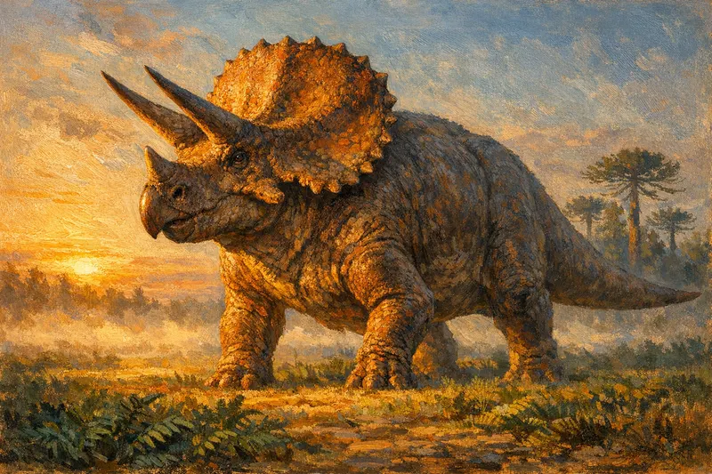 Triceratops horridus, Museum Paleoart, Thunder Lizards