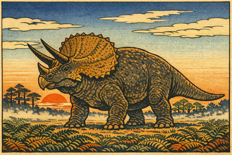 Triceratops horridus, Ukiyo-e, Thunder Lizards