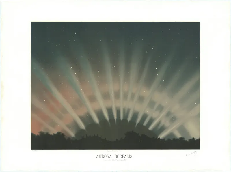 Aurora Borealis, Étienne Léopold Trouvelot
