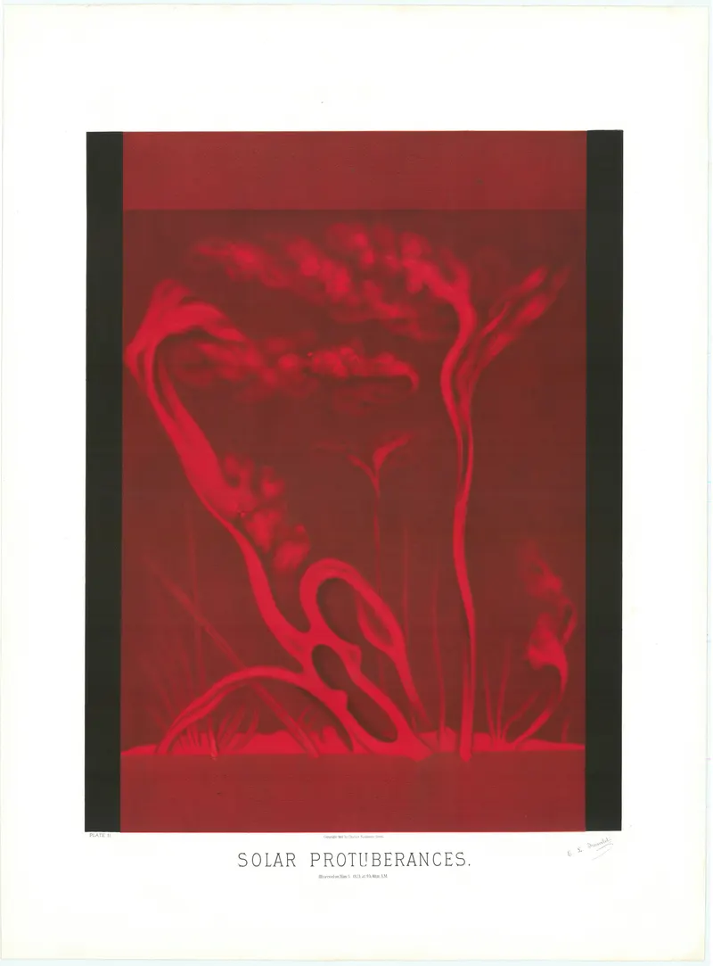 Solar Protuberances, Étienne Léopold Trouvelot