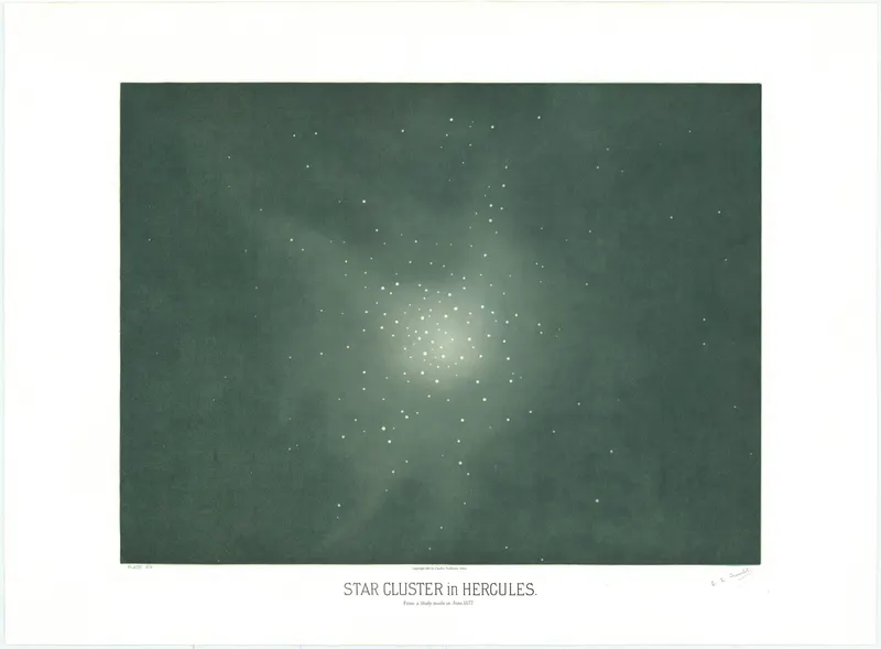 Star Cluster in Hercules, Étienne Léopold Trouvelot