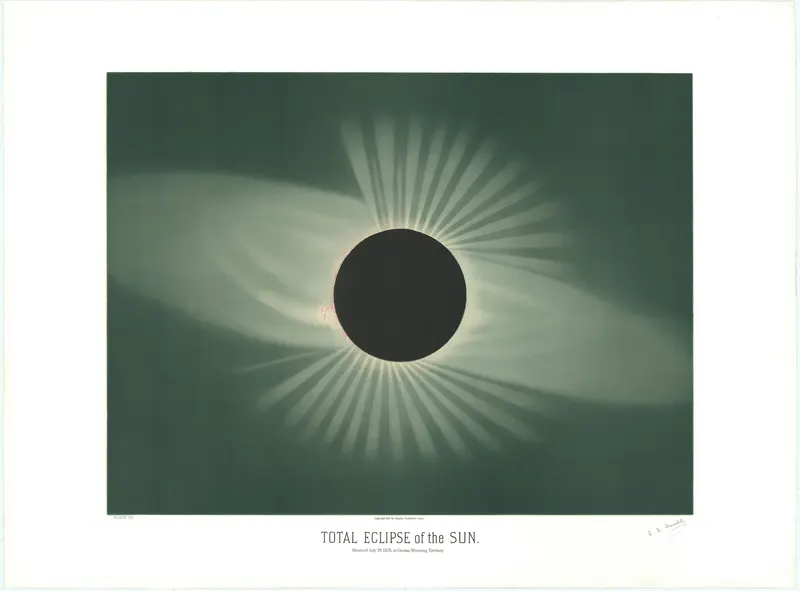 Total Eclipse of the Sun, Étienne Léopold Trouvelot