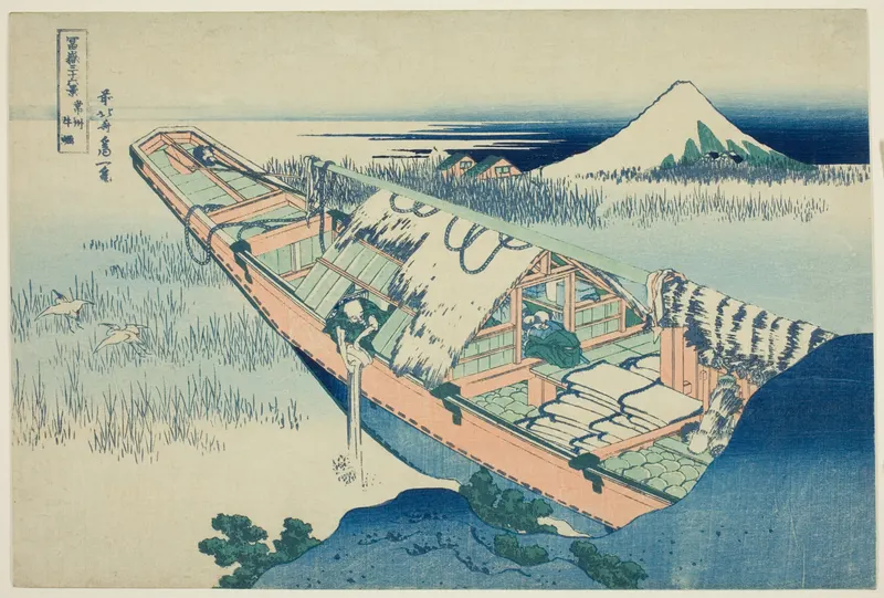 Ushibori in Hitachi Province, Katsushika Hokusai