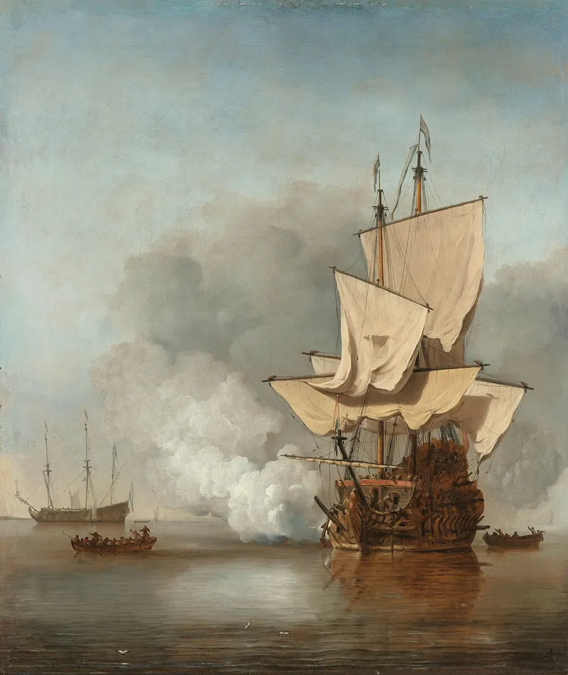 The Cannon Shot, Willem van de Velde the Younger