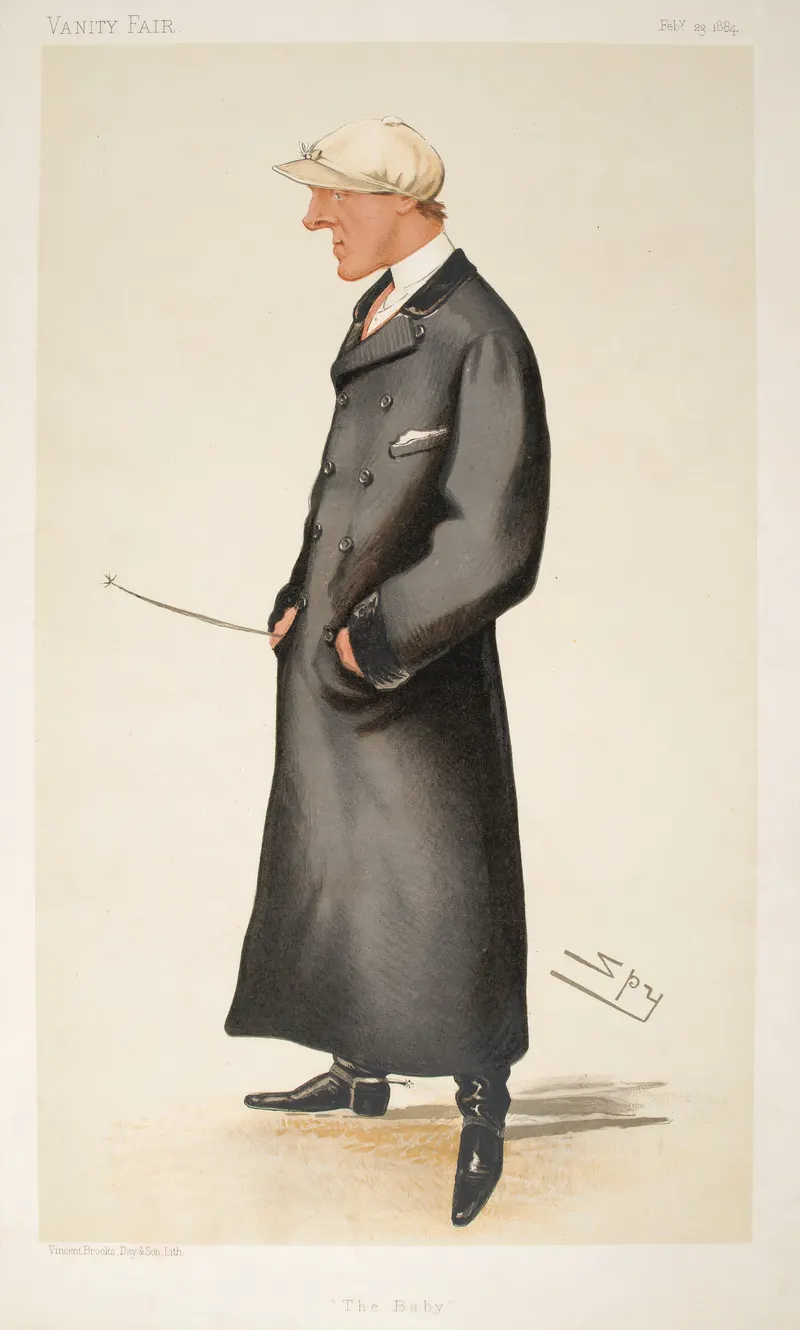 Mr Arthur Coventry, 'The Baby' (Vanity Fair), Leslie Ward ('Spy'), chromolithograph, Vanity Fair