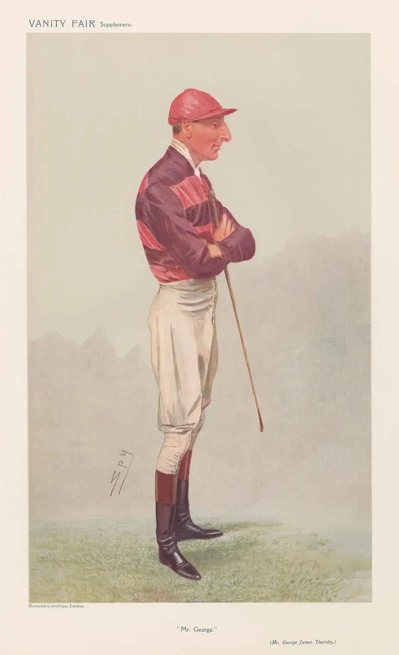 Mr George Thursby (Vanity Fair), Leslie Ward ('Spy'), chromolithograph, Vanity Fair