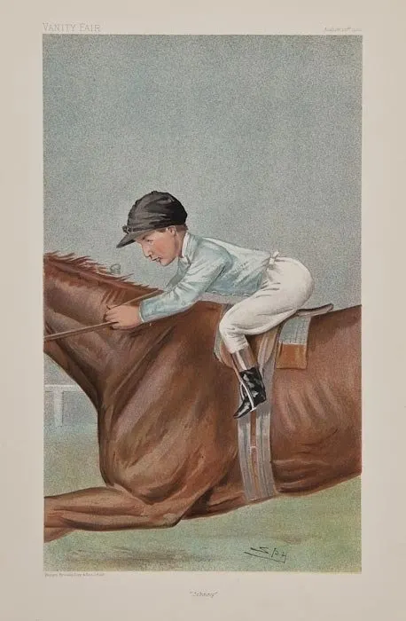 John Reiff, 'Johnny' (Vanity Fair), Leslie Ward ('Spy'), chromolithograph, Vanity Fair