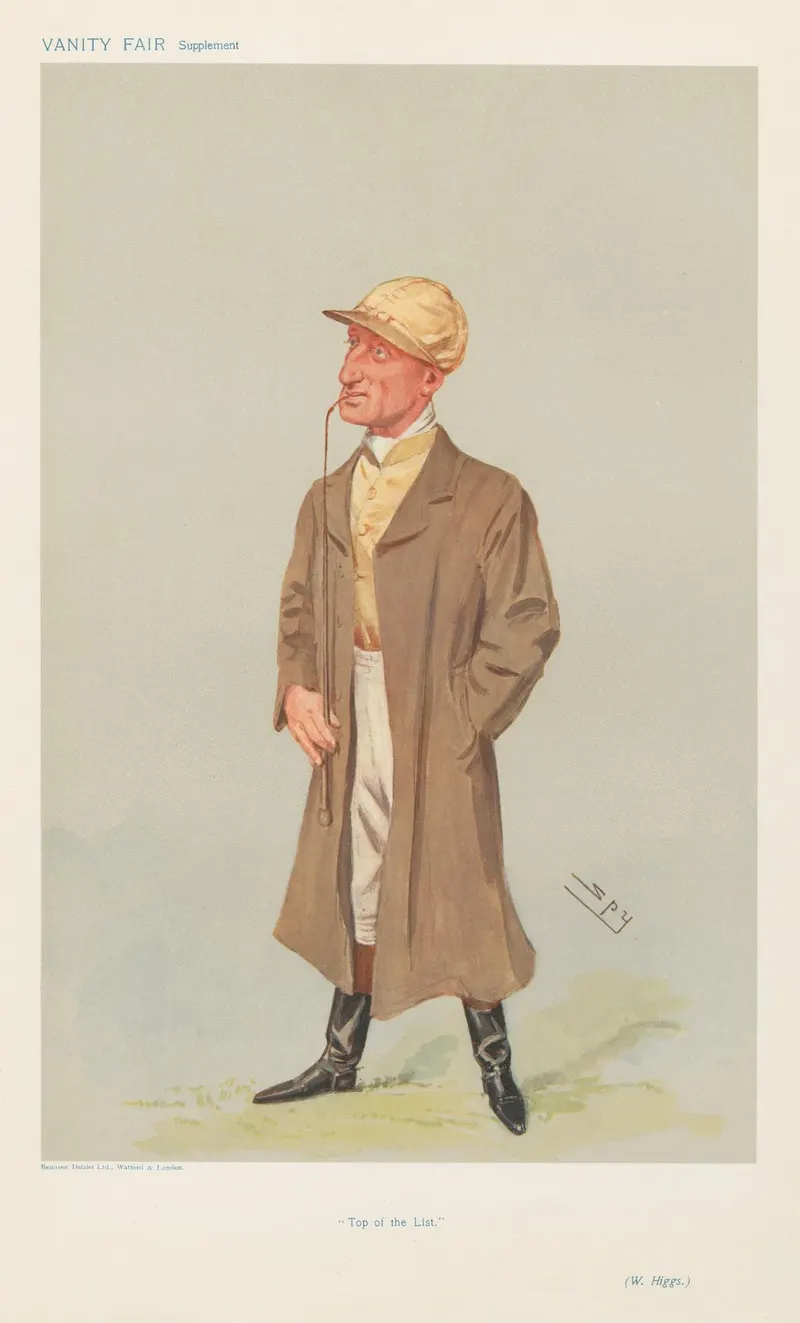 William Higgs, 'Top of the List' (Vanity Fair), Leslie Ward ('Spy'), chromolithograph, Vanity Fair