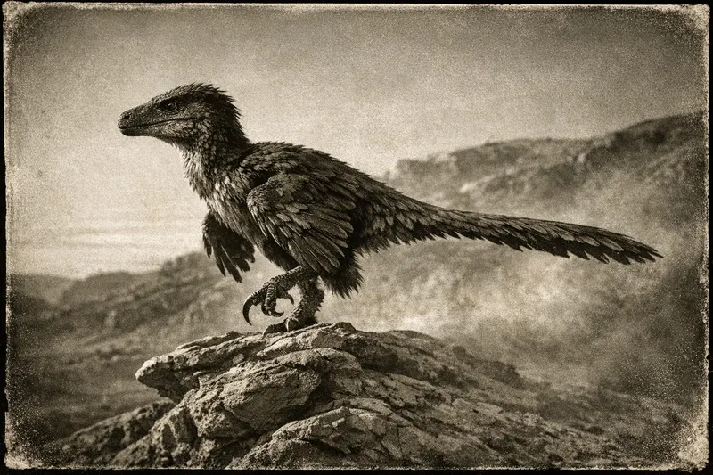 Velociraptor mongoliensis, Archive Plate, Thunder Lizards