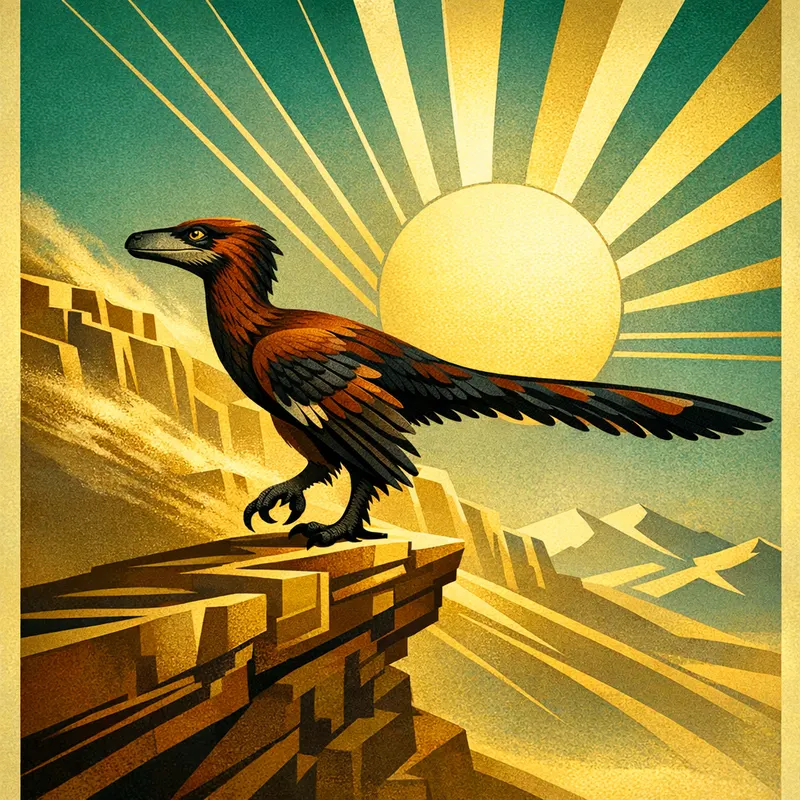 Velociraptor mongoliensis, Art Deco, Thunder Lizards