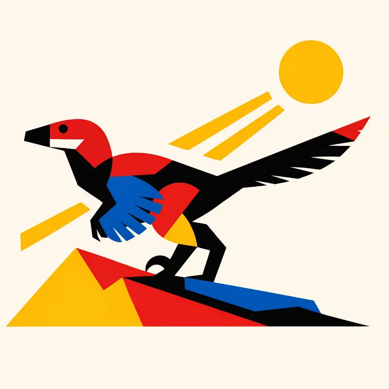 Velociraptor mongoliensis, Bauhaus, Thunder Lizards