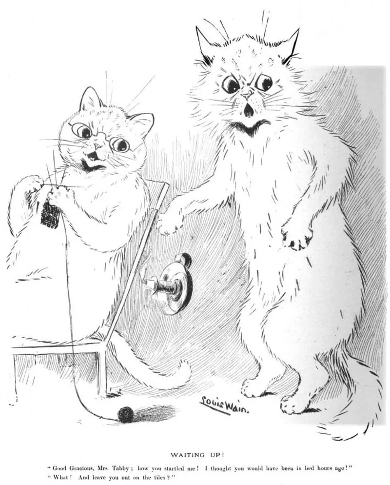Waiting Up!, Louis Wain
