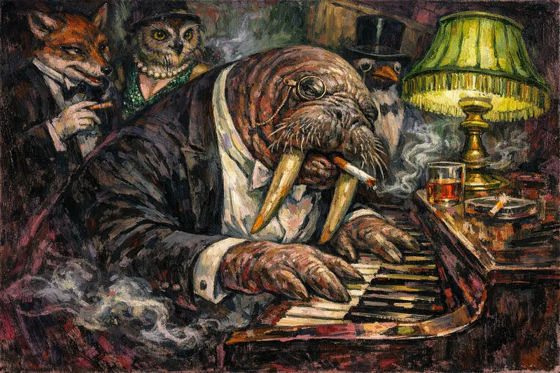 Walrus at the Piano, Feverglass
