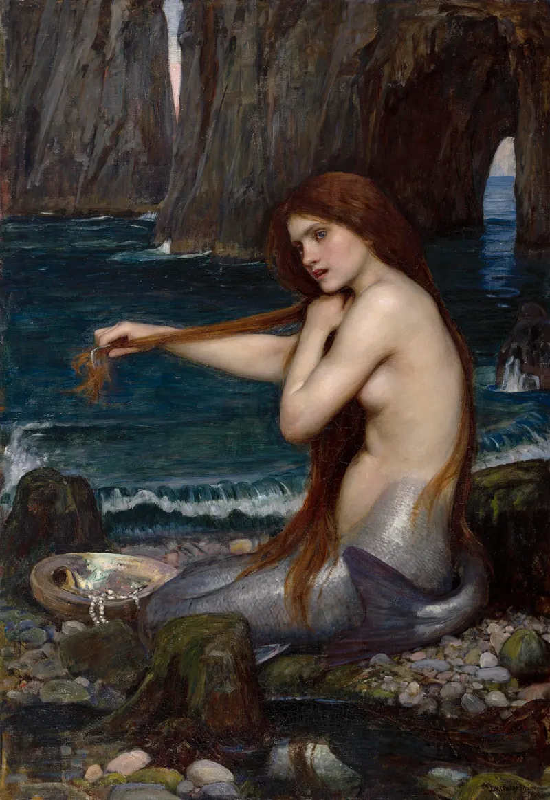 A Mermaid, John William Waterhouse (1849 to 1917)