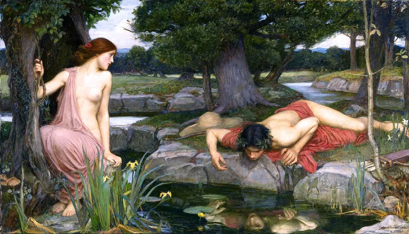 Echo and Narcissus, John William Waterhouse (1849 to 1917)