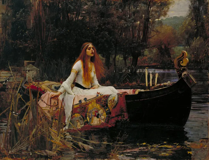 The Lady of Shalott, John William Waterhouse (1849 to 1917)