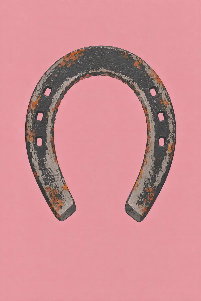 Horseshoe On Dusty Pink, Painted Agency