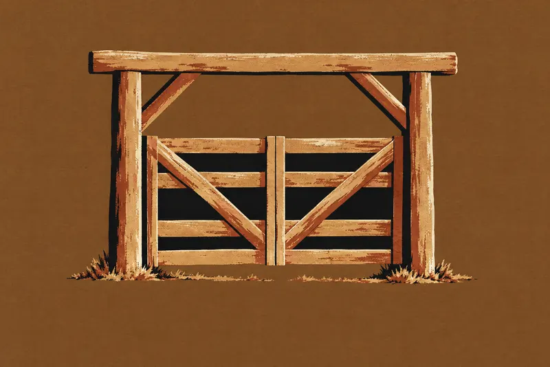 Ranch Gate On Umber, Painted Agency