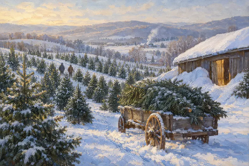 Fir Farm Cart, Painted Agency