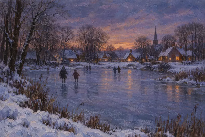 Skaters At Dusk, Painted Agency
