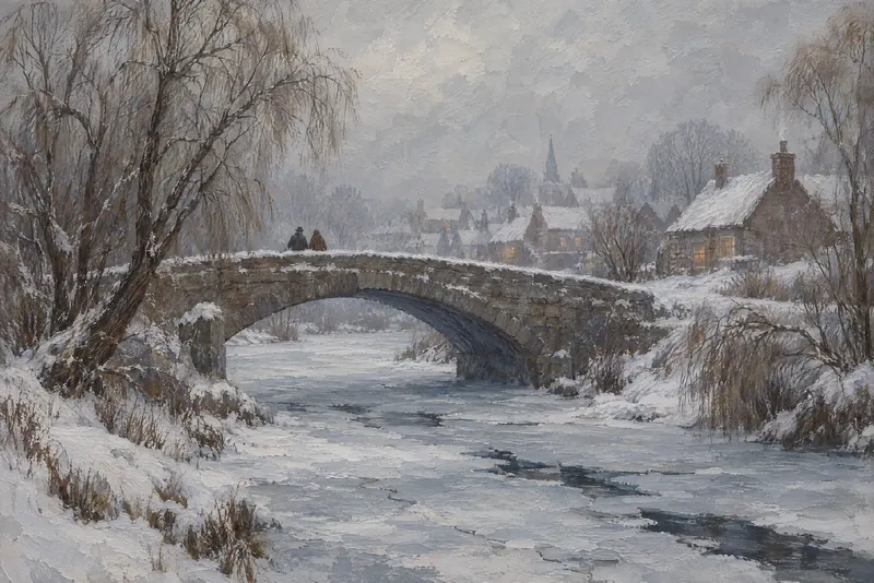 Stone Bridge Winter, Painted Agency