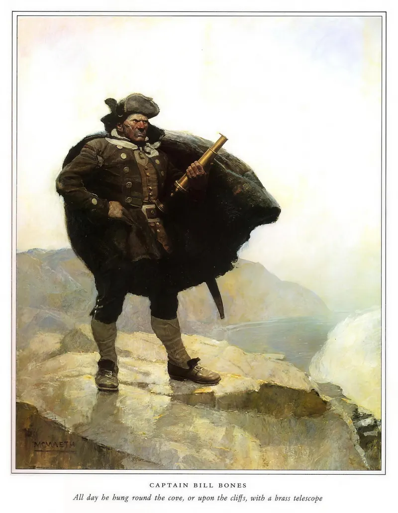 Captain Bill Bones, N. C. Wyeth (1882 to 1945)