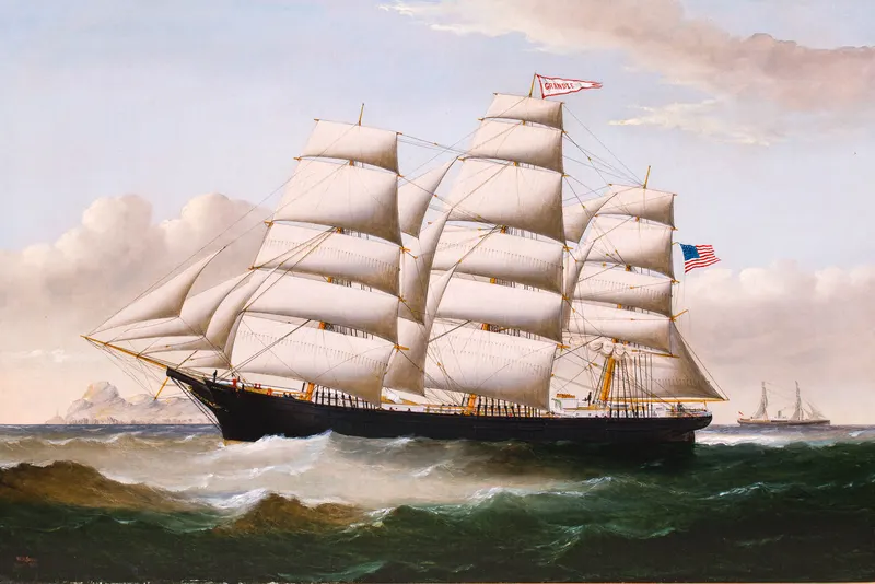 American Ship Grandee off Holyhead, William Howard Yorke