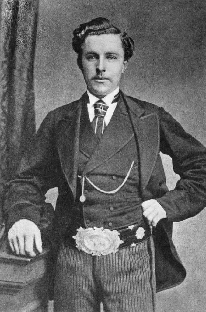 Young Tom Morris with the Championship Belt, period photograph