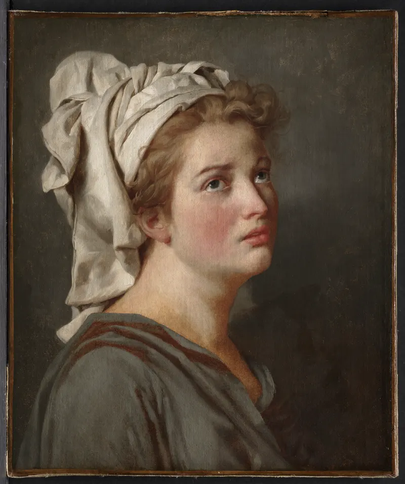 Young Woman with a Turban, Jacques-Louis David (1748 to 1825)