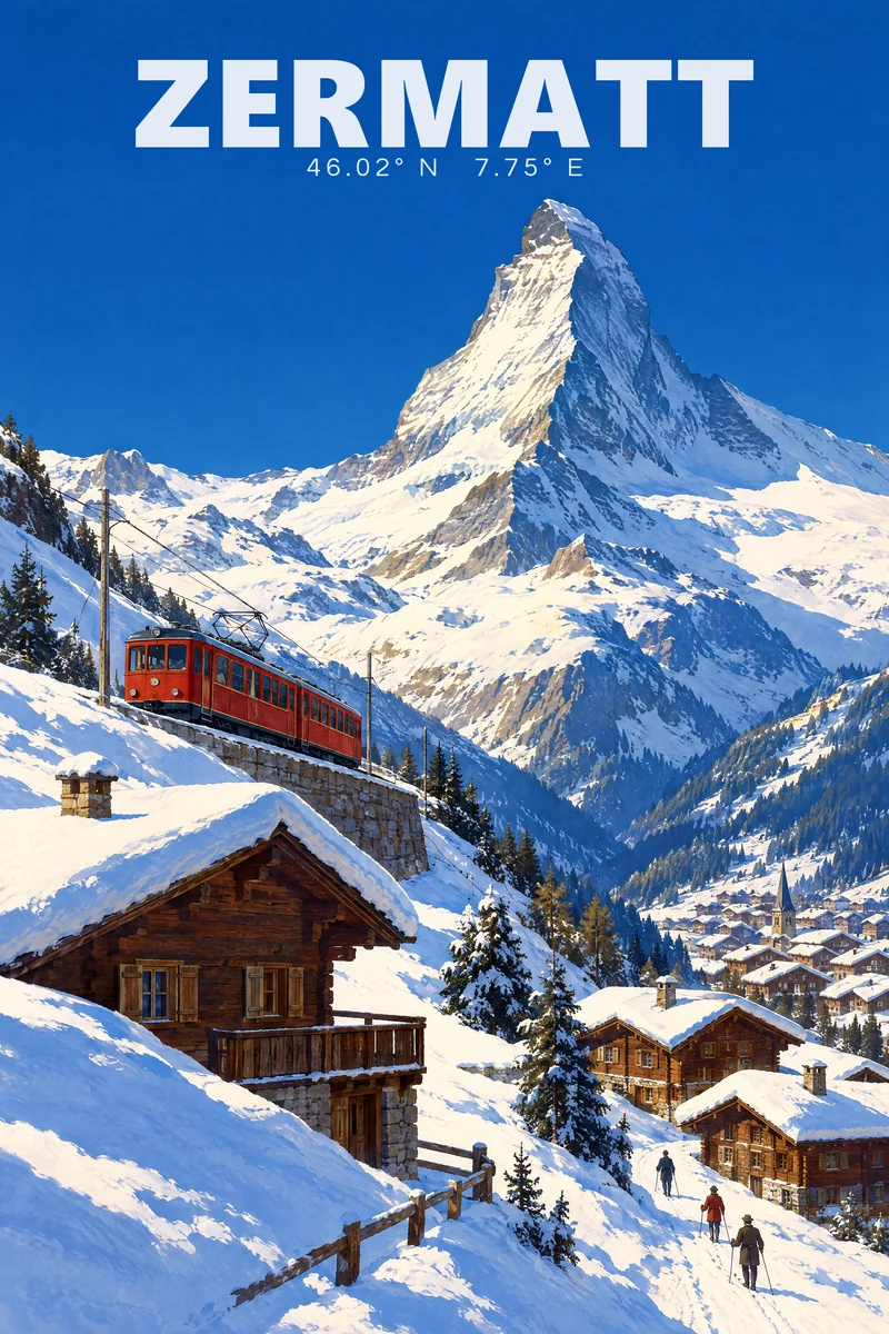 Zermatt, The Departure Board